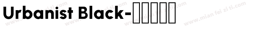 Urbanist Black字体转换